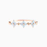 Thumbnail for Chic CZ Opal Inlaid Floral Butterfly Bear Heart Ring - ArtGalleryZen