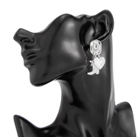 Thumbnail for Chic Dangling Cowboy Hat Boot Heart Star Earrings - ArtGalleryZen