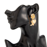 Thumbnail for Chic Dangling Cowboy Hat Boot Heart Star Earrings - ArtGalleryZen