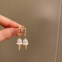 Thumbnail for Chic Dangling Ice Cream Pearl Earrings - ArtGalleryZen