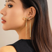 Thumbnail for Chic Dangling Ribbon Earrings - ArtGalleryZen
