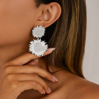 Thumbnail for Chic Duo Sunflower Dangle Earrings - ArtGalleryZen