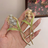 Thumbnail for Chic Enamel Bellflower Hair Twist Clip - ArtGalleryZen