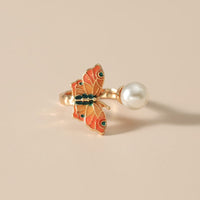 Thumbnail for Chic Enamel Butterfly Necklace Bracelet Ring Set - ArtGalleryZen