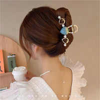 Thumbnail for Chic Enamel Strawberry Heart Hair Claw Clip - ArtGalleryZen