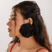 Thumbnail for Chic Fabric Rose Flower Stud Earrings - ArtGalleryZen