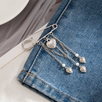 Thumbnail for Chic Floral Heart Tassel Trouser Pin - ArtGalleryZen