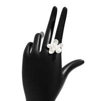 Thumbnail for Chic Gold Silver Plated Flower Shaped Open Ring - ArtGalleryZen