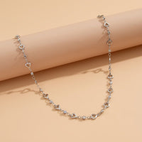 Thumbnail for Chic Gold Silver Plated Hollow Heart Long Chain Y Necklace - ArtGalleryZen