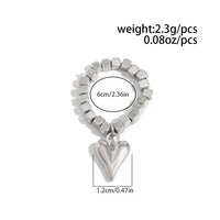 Thumbnail for Chic Gold Silver Tone Heart Charm Beaded Ring - ArtGalleryZen