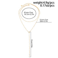 Thumbnail for Chic Gold Silver Tone Pearl Chain Y Necklace - ArtGalleryZen