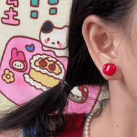 Thumbnail for Chic Handmade Pearl Dangle Star Apple Czech Glass Earrings - ArtGalleryZen