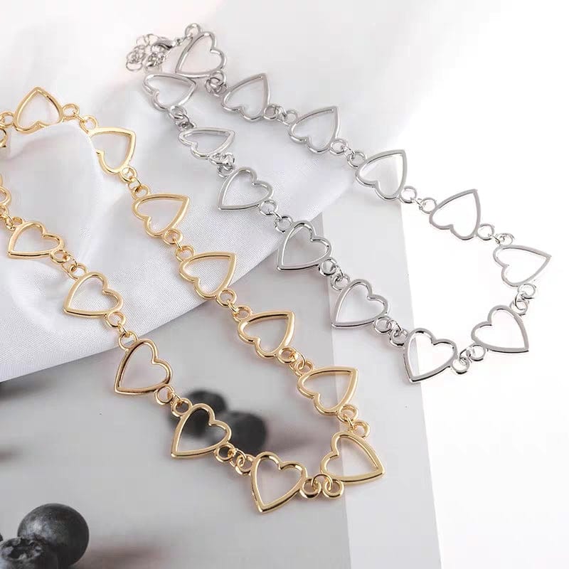 Chic Heart Chain Necklace - ArtGalleryZen