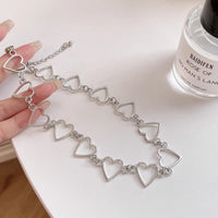 Thumbnail for Chic Heart Chain Necklace - ArtGalleryZen