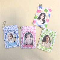 Thumbnail for Chic Heart Star Lucky Clover Kpop Keychain Photocard Holder - ArtGalleryZen