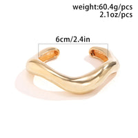Thumbnail for Chic Irregular Curved Open Cuff Bracelet - ArtGalleryZen