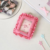 Thumbnail for Chic Lace Pillow Kpop Keychain Photocard Holder - ArtGalleryZen