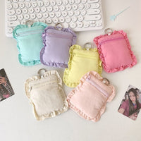 Thumbnail for Chic Lace Pillow Kpop Keychain Photocard Holder - ArtGalleryZen
