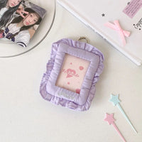 Thumbnail for Chic Lace Pillow Kpop Keychain Photocard Holder - ArtGalleryZen