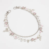 Thumbnail for Chic Layered Bowknot Charm Pearl Heart Glass Bead Trouser Chain - ArtGalleryZen