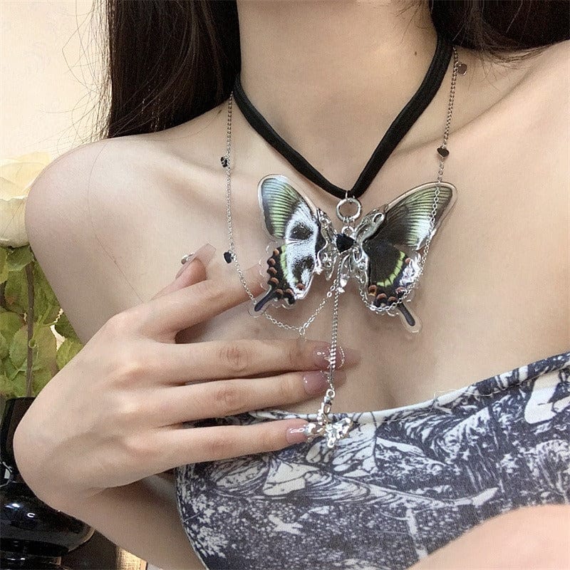 Chic Layered Butterfly Elastic Thigh Leg Chain - ArtGalleryZen