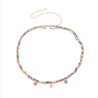 Thumbnail for Chic Layered Colorful Enamel Flower Tassel Seed Beaded Waist Chain - ArtGalleryZen