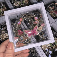 Thumbnail for Chic Layered CZ Inliad Enamel Butterfly Crystal Tassel Choker Necklace - ArtGalleryZen