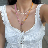 Thumbnail for Chic Layered Fish Pendant Sequin Tassel Seed Beaded Necklace Set - ArtGalleryZen