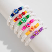 Thumbnail for Chic Layered Flower Polymer Clay Beaded Friendship Bracelet Set - ArtGalleryZen
