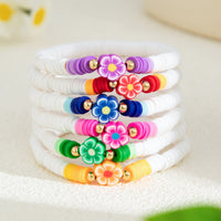 Thumbnail for Chic Layered Flower Polymer Clay Beaded Friendship Bracelet Set - ArtGalleryZen