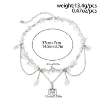 Thumbnail for Chic Layered Hollow Star Pendant Pearl Crystal Chain Necklace - ArtGalleryZen
