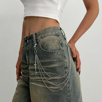 Thumbnail for Chic Layered Hollow Star Pendant Trouser Chain - ArtGalleryZen