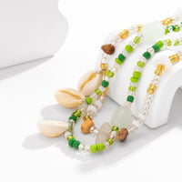 Thumbnail for Chic Layered Natural Stone Charm Cowry Tassel Seed Beaded Belly Chain Set - ArtGalleryZen