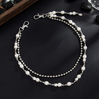 Thumbnail for Chic Layered Pearl Trouser Chain - ArtGalleryZen