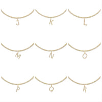 Thumbnail for Chic Layered Rhinestone Inlaid Butterfly Initial Letter Pendant Choker Necklace Set - ArtGalleryZen