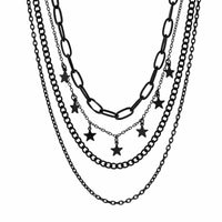 Thumbnail for Chic Layered Star Tassel Chain Necklace Set - ArtGalleryZen