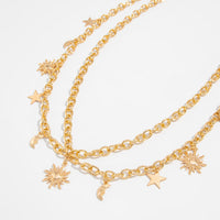 Thumbnail for Chic Layered Sun Moon Star Tassel Waist Chain - ArtGalleryZen