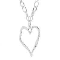 Thumbnail for Chic Liquid Heart Pendant Cable Chain Necklace - ArtGalleryZen