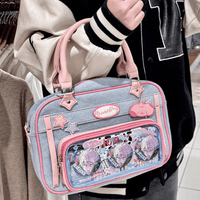 Thumbnail for Chic MomoDog Denim Shoulder Bag - ArtGalleryZen