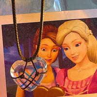 Thumbnail for Chic Natural Crystal Heart Pendant Choker Necklace - ArtGalleryZen