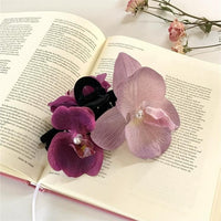 Thumbnail for Chic Orchid Flower Claw Clip Hair Clip - ArtGalleryZen