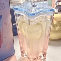 Thumbnail for Chic Pink Blue Gradient Lucky Star Crystal Cup - ArtGalleryZen