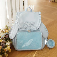 Thumbnail for Chic Rabbit Ears Transparent Display Backpack Bag - ArtGalleryZen