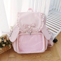 Thumbnail for Chic Rabbit Ears Transparent Display Backpack Bag - ArtGalleryZen