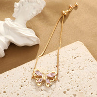 Thumbnail for Chic Rhinestone Butterfly Bracelet - ArtGalleryZen