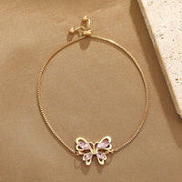 Thumbnail for Chic Rhinestone Butterfly Bracelet - ArtGalleryZen