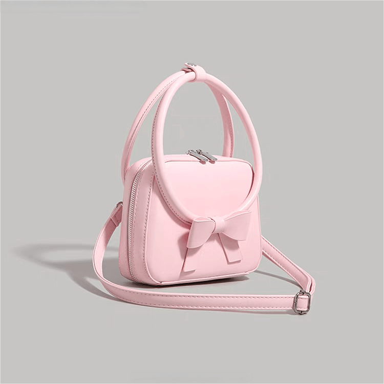 Chic Shoulder Crossbody Bowknot Leather Bag - ArtGalleryZen
