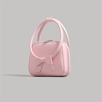 Thumbnail for Chic Shoulder Crossbody Bowknot Leather Bag - ArtGalleryZen