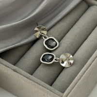 Thumbnail for Chic Square Rhinestone Dangle Earrings - ArtGalleryZen