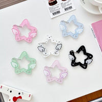 Thumbnail for Chic Star Angel Wing Kpop Acrylic Keychain Carabiner - ArtGalleryZen